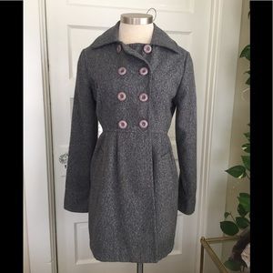Sashimi grey tweed coat